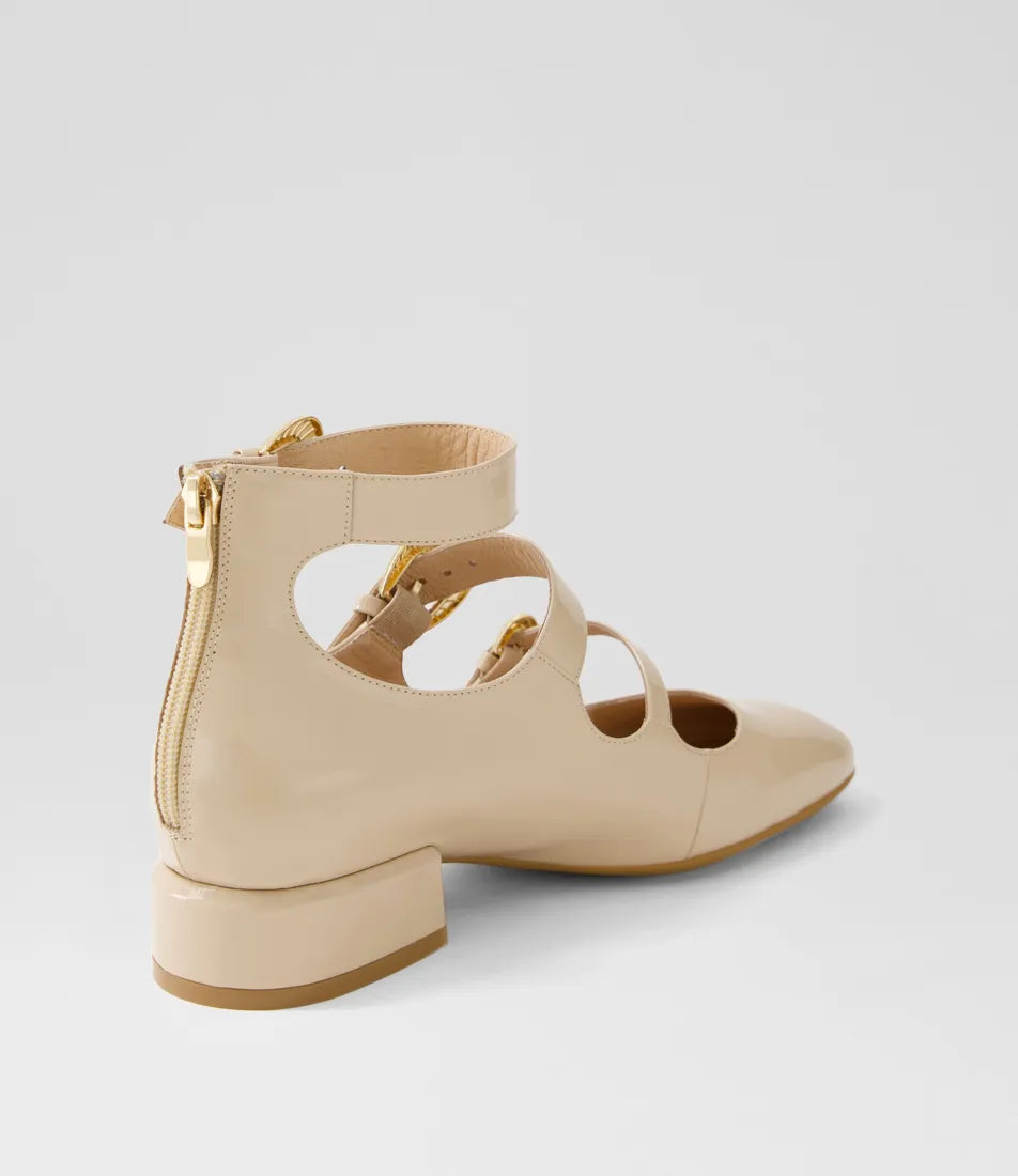 Django & Juliette Voslo Latte Patent Leather