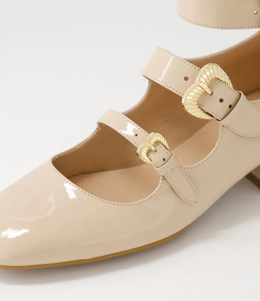 Django & Juliette Voslo Latte Patent Leather