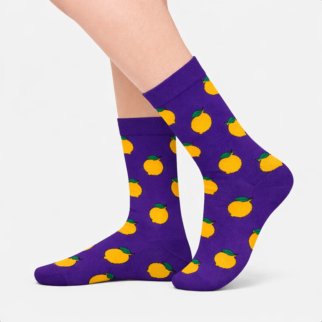 RAU Studio Lemon Twist Purple Socks