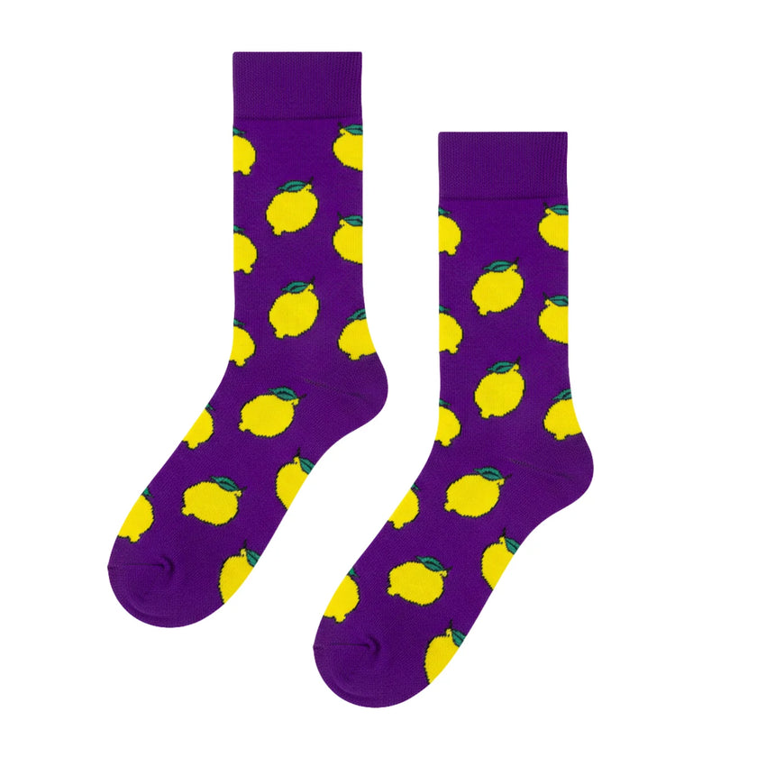 RAU Studio Lemon Twist Purple Socks