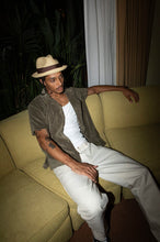 Load image into Gallery viewer, Brixton Bunker French Terry Cloth Camp Collar Shirt Ivy Green
