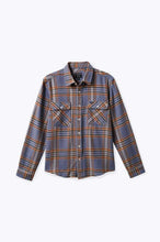 Load image into Gallery viewer, Brixton Bowery L/S Flannel Stonewash Blue/Sand
