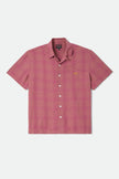 Brixton Century Short Sleeve Shirt Pink Shadow Plaid