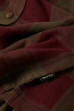 Load image into Gallery viewer, Brixton Cru Linen Blend S/S Woven Shirt Olive Surplus/Port
