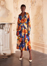 Load image into Gallery viewer, Olga De Polga Fiorella Parisian Midi Wrap Dress Earth
