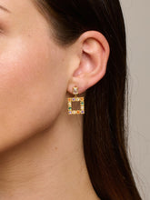 Load image into Gallery viewer, Tiger Tree EKJ6488 Verena Square Mixed Crystal Earrings
