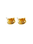 Tiger Tree EKJ6522A Amber Kitty Cat Studs