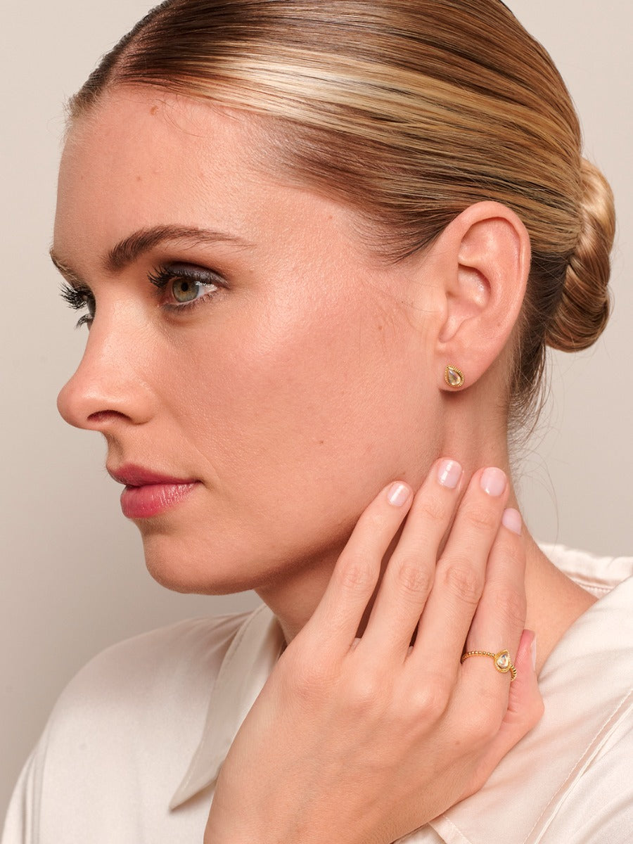 Tiger Tree Gold Gold Teardrop Ring