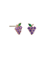 Load image into Gallery viewer, Tiger Tree Crystal Grape Studs
