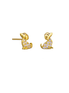 Tiger Tree Gold Crystal Elfie Studs