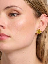 Load image into Gallery viewer, Tiger Tree Green Gail Daisy Earrings
