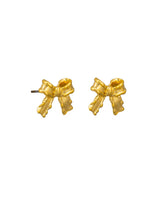 Load image into Gallery viewer, Tiger Tree Gold Pollyanna Bow Earrings
