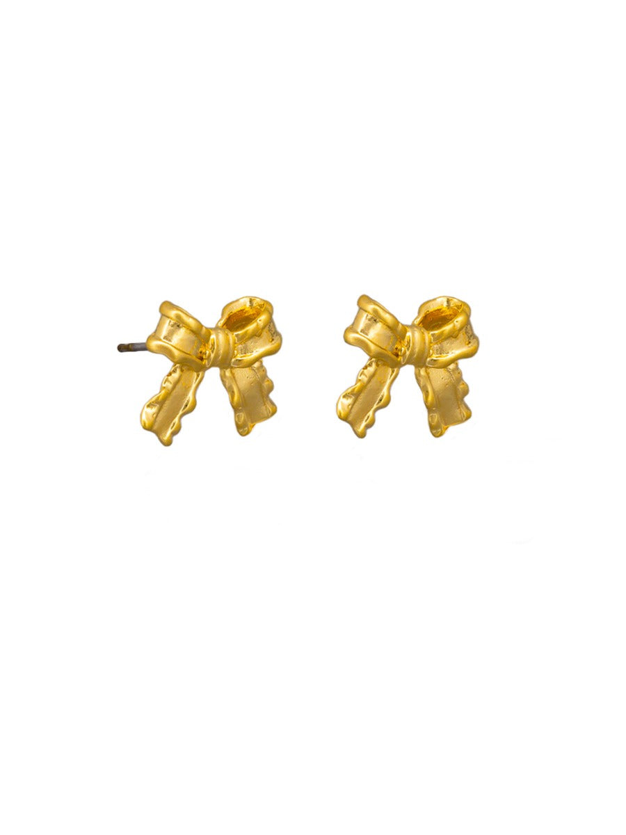 Tiger Tree Gold Pollyanna Bow Earrings