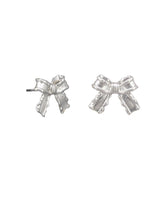 Load image into Gallery viewer, Tiger Tree Silver Pollyanna Bow Earrings
