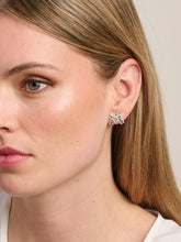 Load image into Gallery viewer, Tiger Tree Silver Pollyanna Bow Earrings
