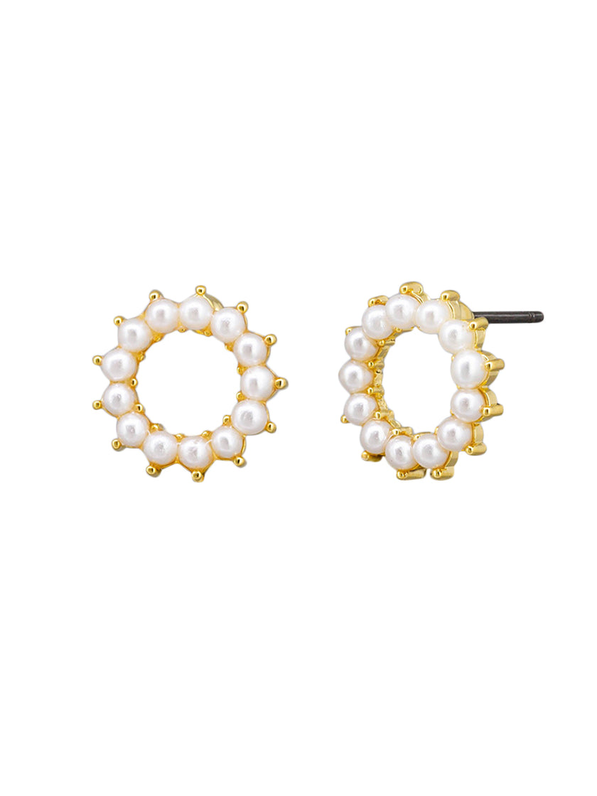 Tiger Tree Pearl Ring Earrings