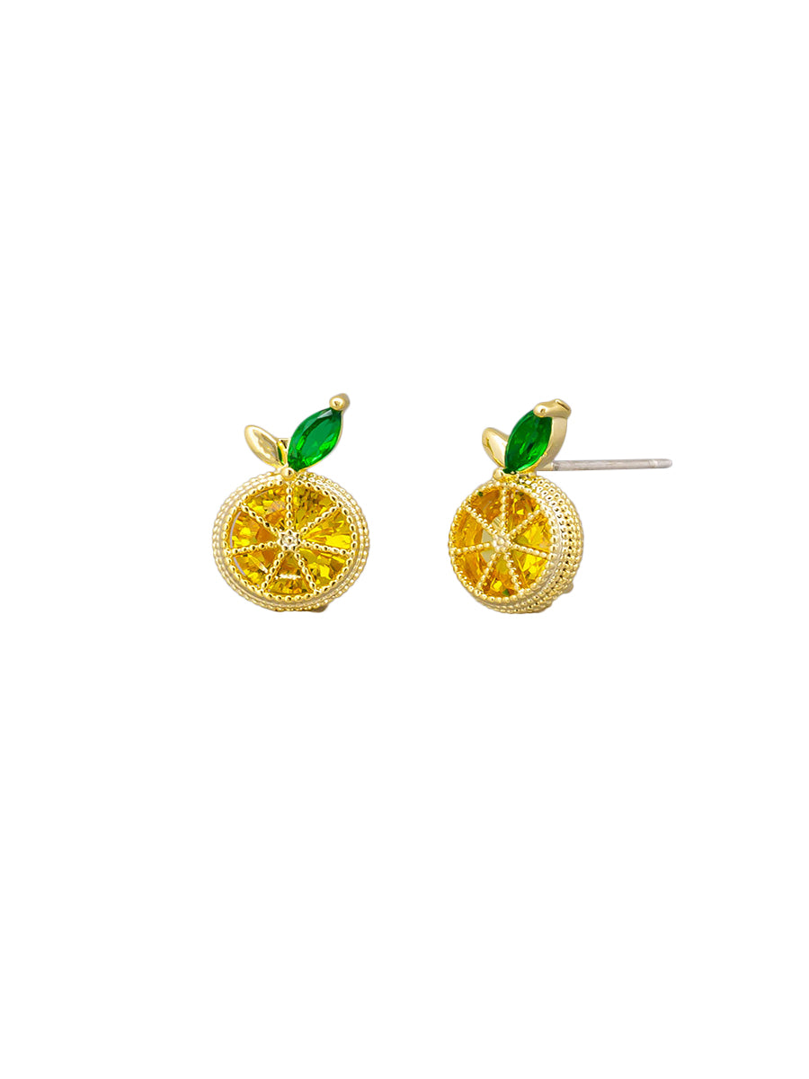 Tiger Tree Sour Lemon Earrings