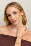 Tiger Tree Gold Bar Pearl Bracelet