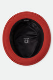 Brixton Stout Pork Pie Hat Red Earth/Wax Paper