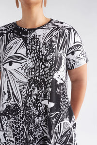 Elk Haki Dress Tropea Print