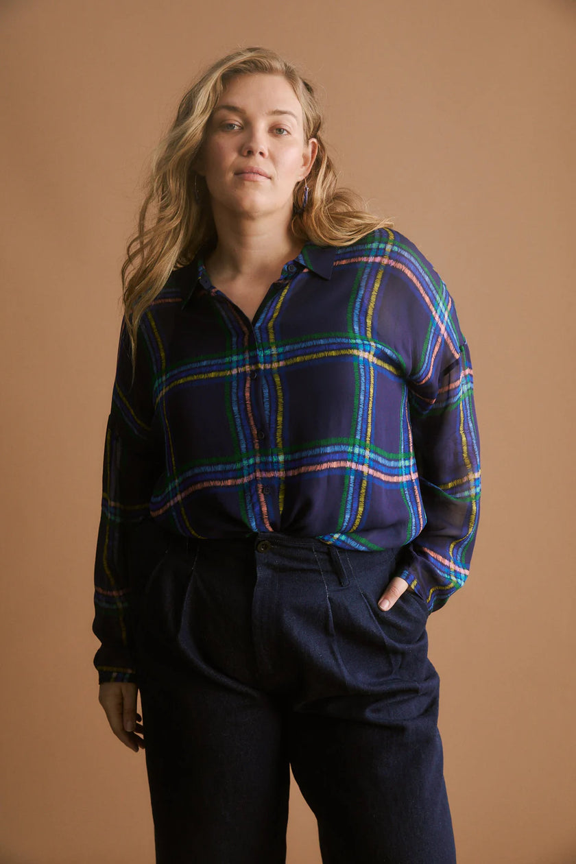 Elk Eir Sheer Shirt Elba Check
