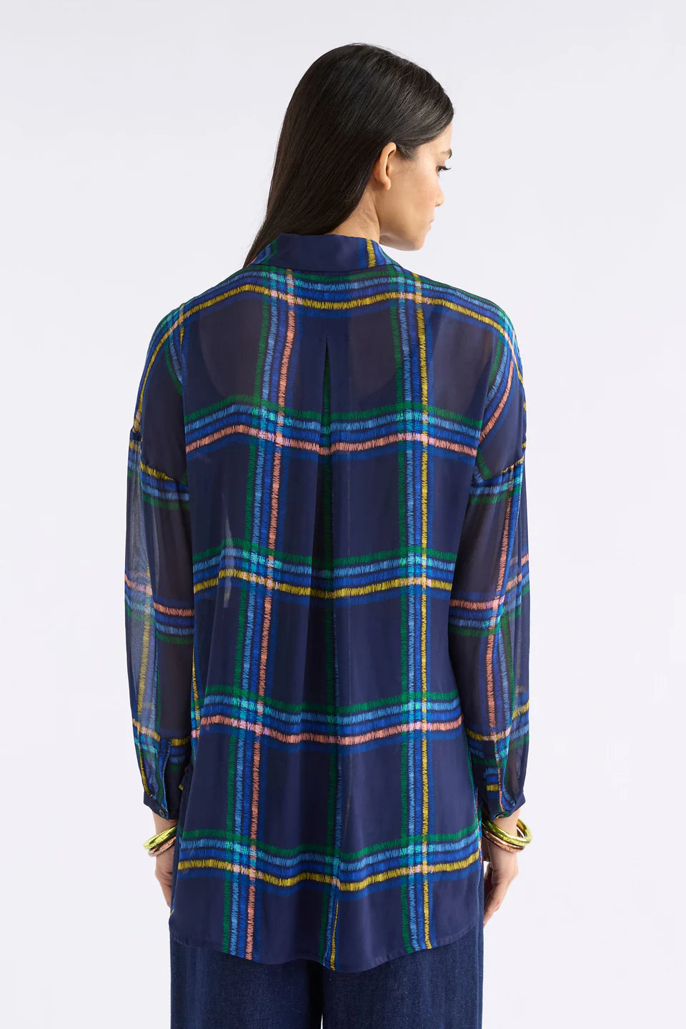 Elk Eir Sheer Shirt Elba Check