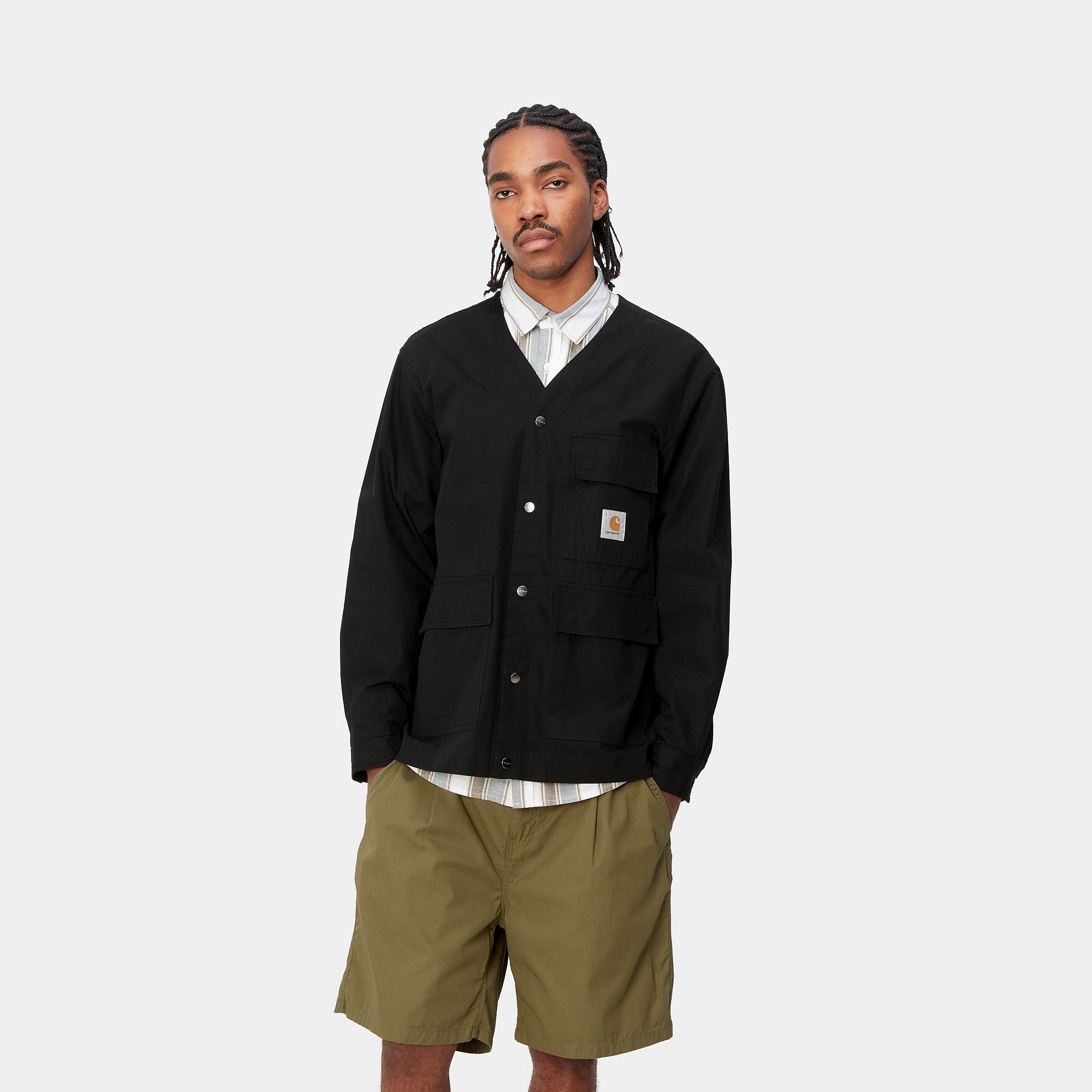 Carhartt WIP Elroy Shirt Jac Black – Miss Gladys Sym Choon