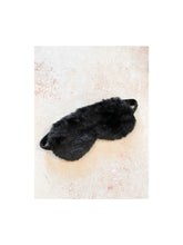 Load image into Gallery viewer, Angel Whispers Fluffy Satin Eye Mask Black
