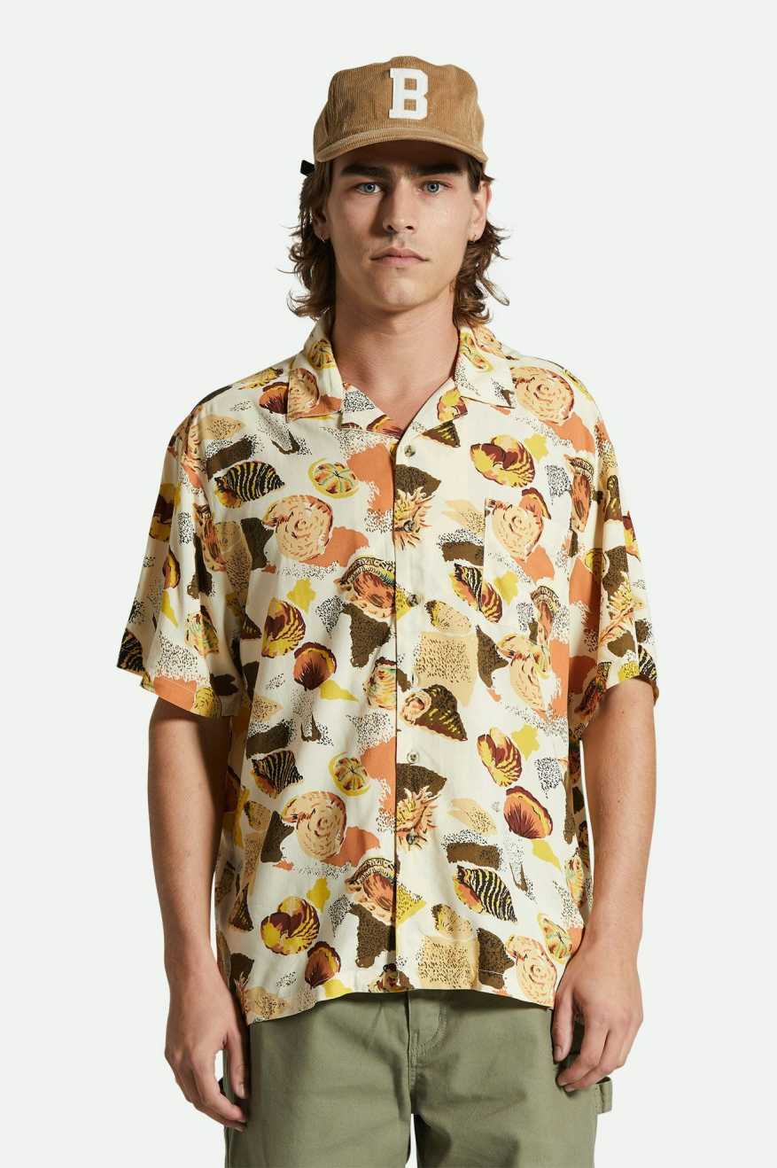 Brixton Bunker Reserve S/S Woven Multi Color Shell
