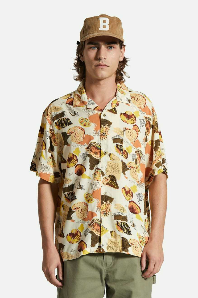 Brixton Bunker Reserve S/S Woven Multi Color Shell