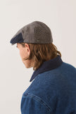 Brixton Hooligan Snap Cap Navy/Sand Houndstooth