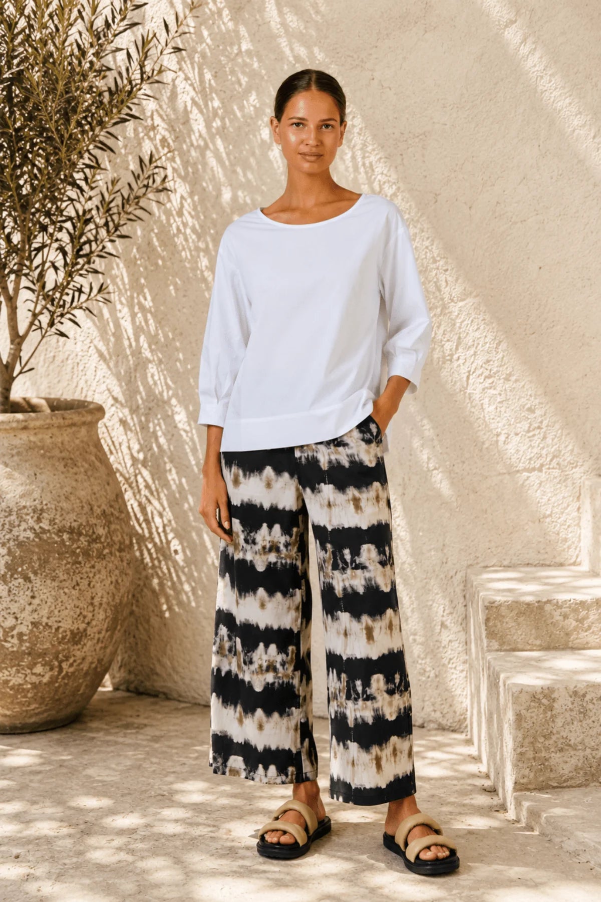 O&J Naturals GA637 Poplin Pants Eruption