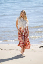 Load image into Gallery viewer, Cienna Eshe Skirt Coral/ Beige Print
