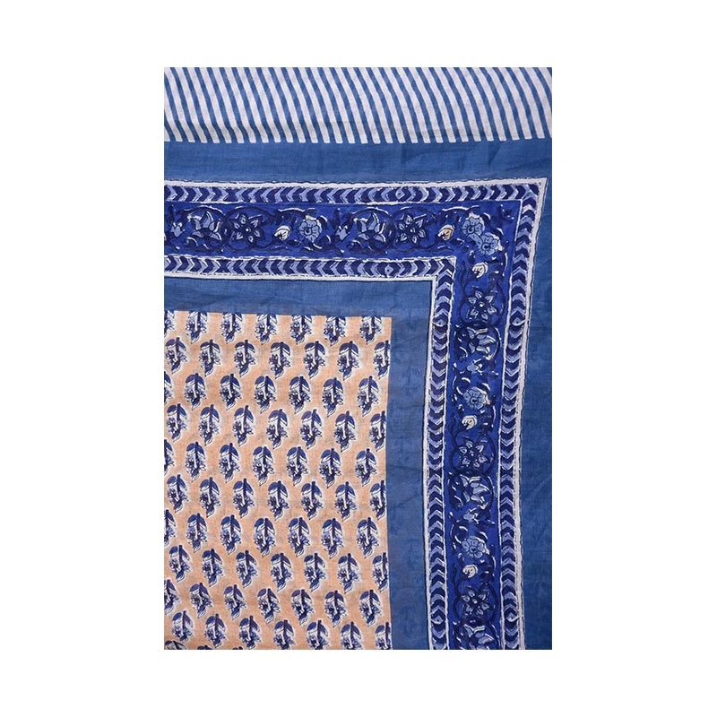Palme 68134-1303 Navy Cotton Flower Print Scarf
