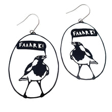 Load image into Gallery viewer, DENZ Faaaark The Lark Earrings Black
