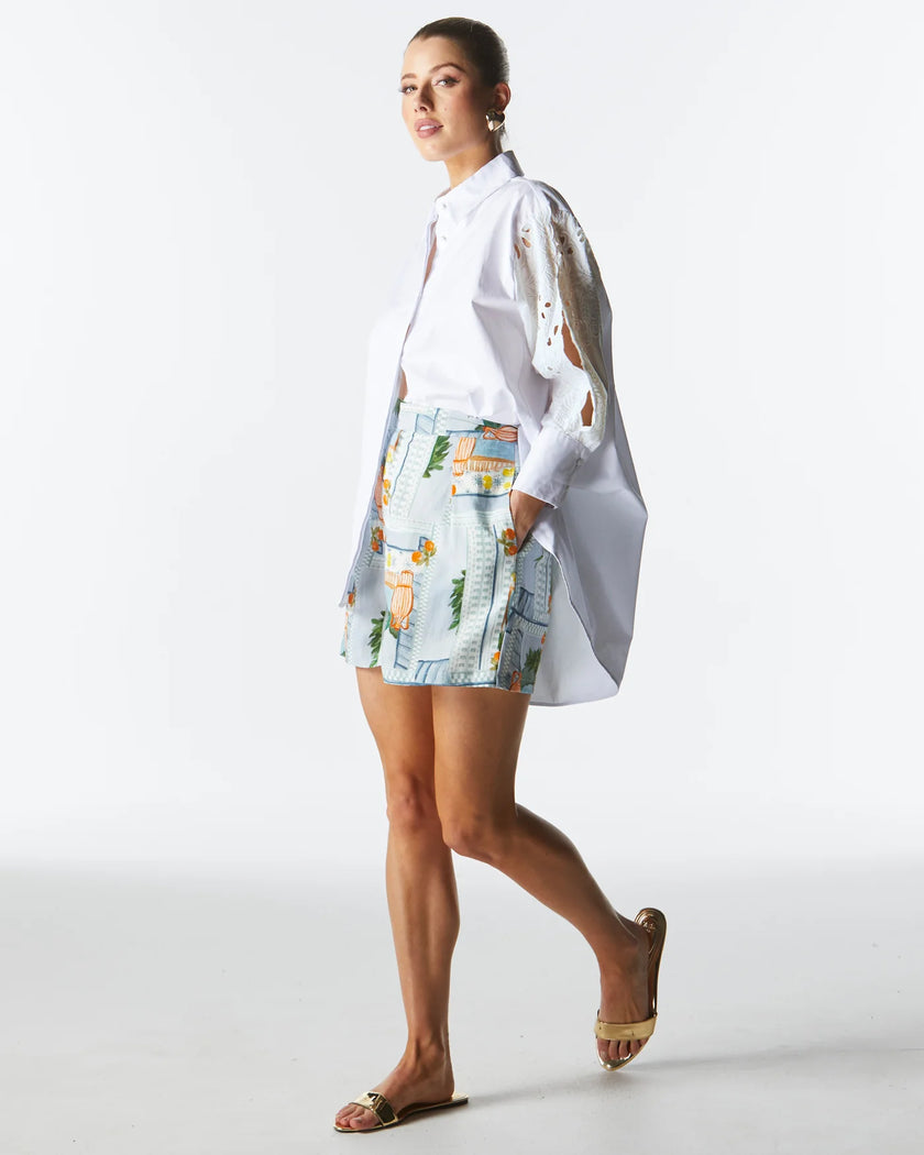 Fate + Becker Lily Pad Broderie Shirt Ivory