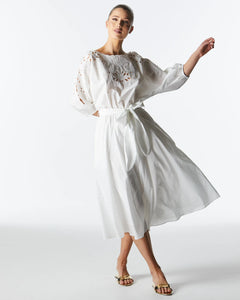 Fate + Becker Lily Pond Embroidered Dress Ivory