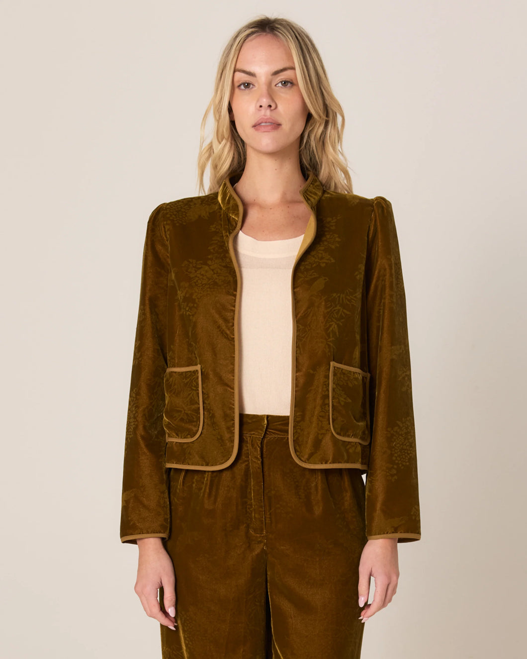 Fate + Becker Intricate Jacket Gold