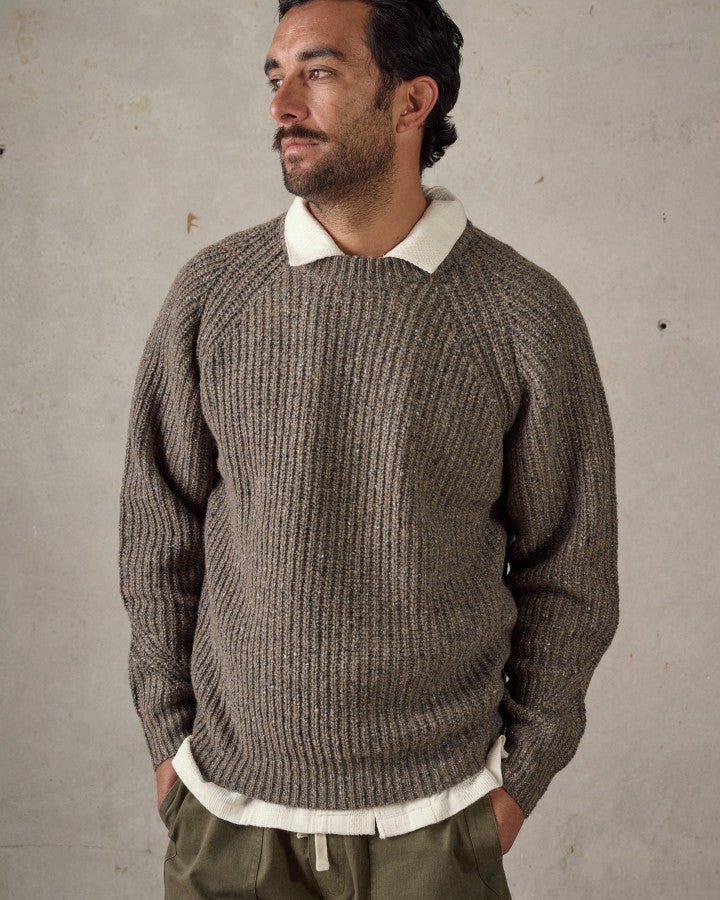 McTavish Fisherman Knit Brown Multi