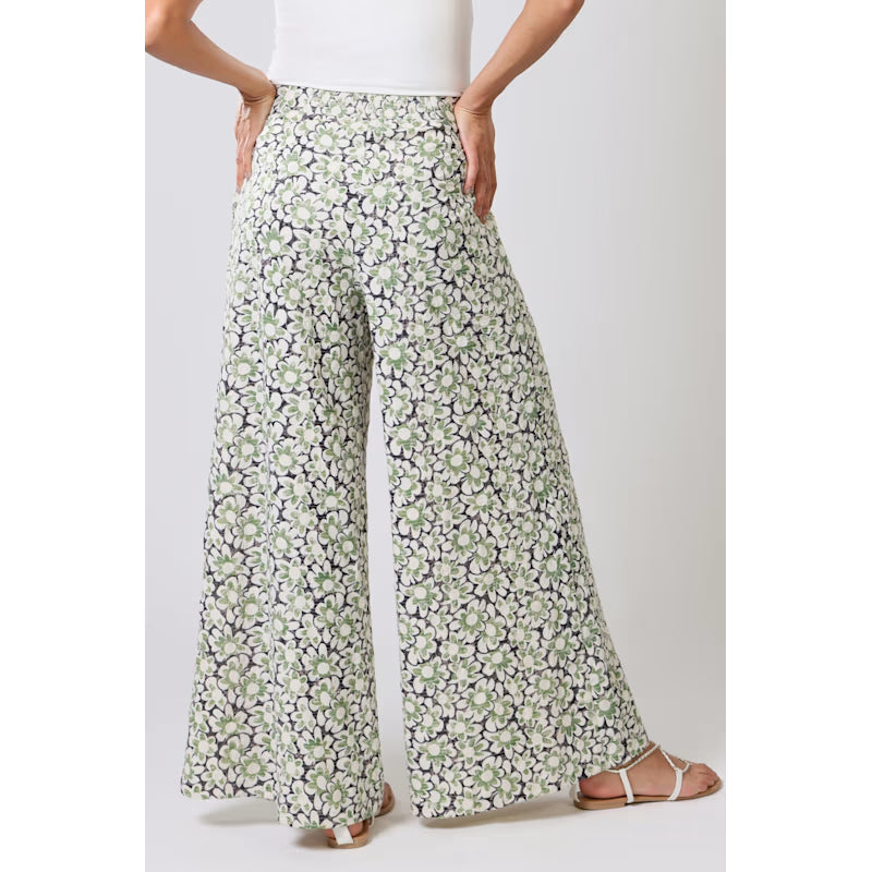 Traffic People Floral Anglaise Rene Trousers Green