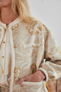 M. A. Dainty Foilage Jacket Gold Rush