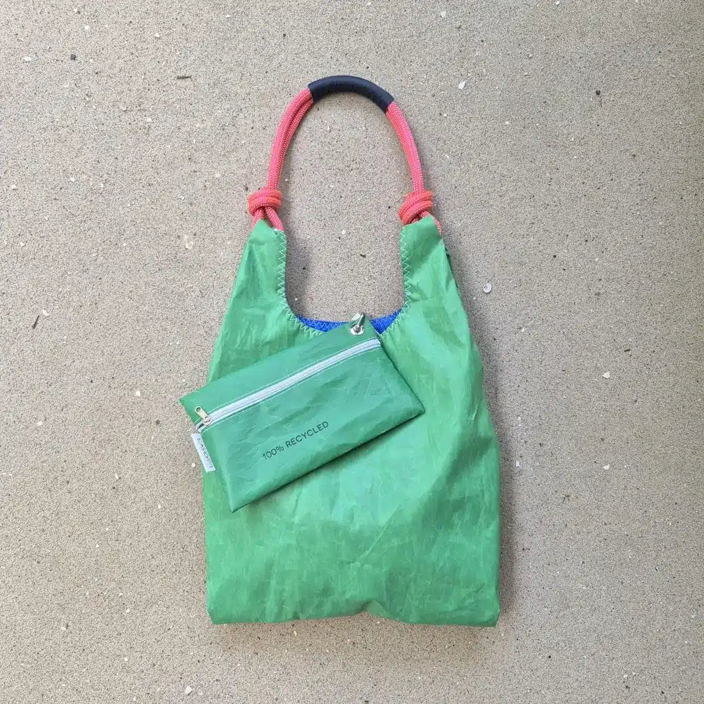 Seashopper Bag Green/ Pink