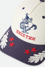 Load image into Gallery viewer, Brixton Rodeo C NP MP Snapback Off White/Navy
