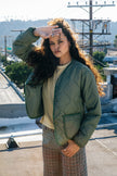 Brixton Delilah Quilted Jacket Olive Surplus