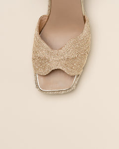 Gaimo Danae Raffia Natural Platino