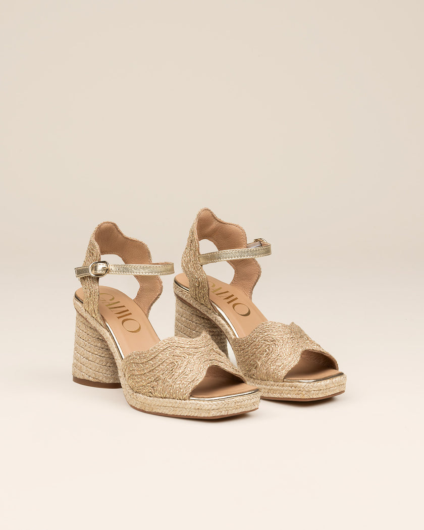 Gaimo Danae Raffia Natural Platino