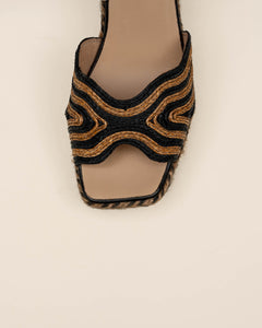Gaimo Danae Raffia Negro Tostado