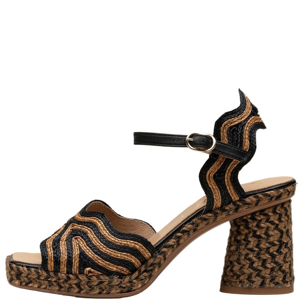 Gaimo Danae Raffia Negro Tostado