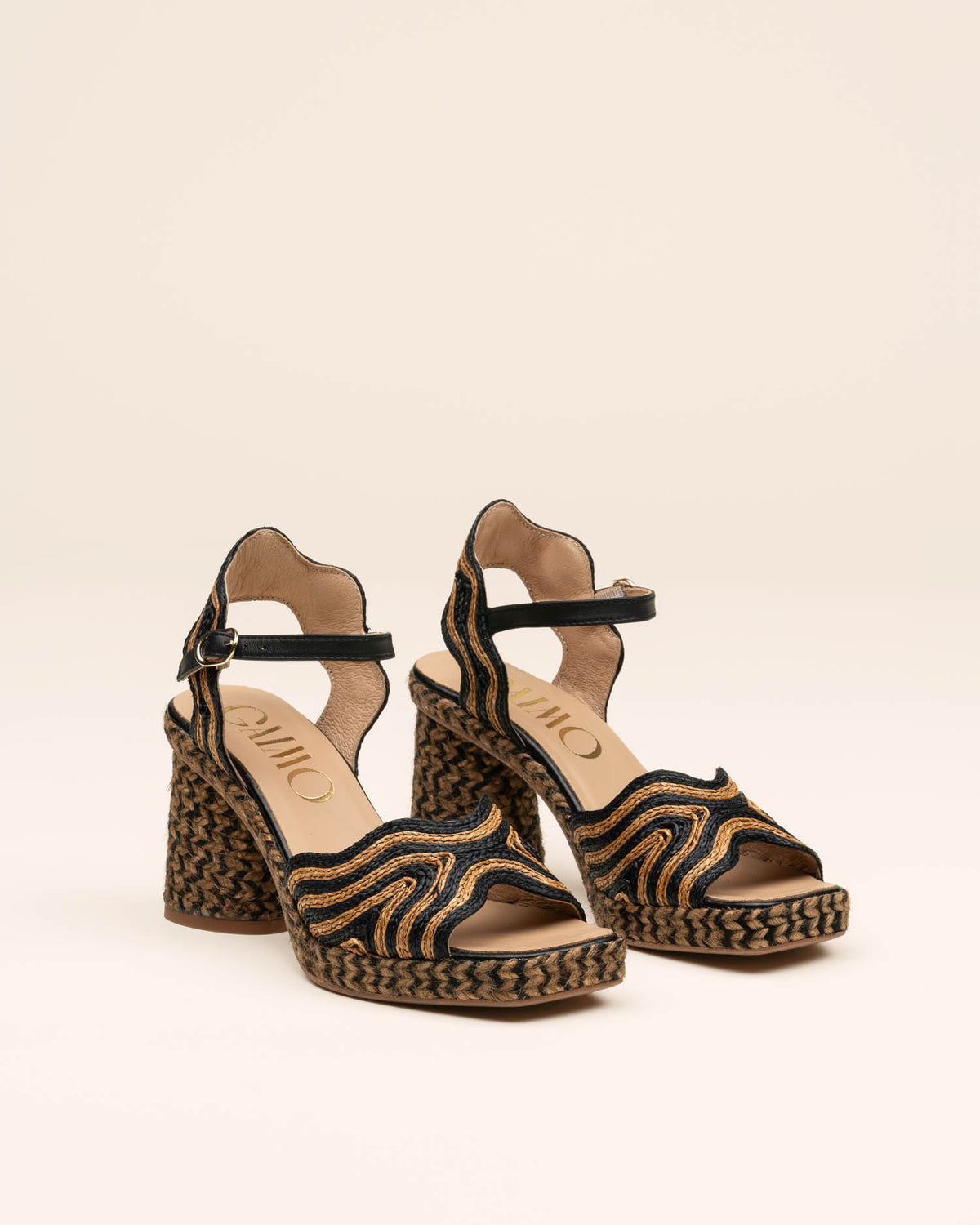 Gaimo Danae Raffia Negro Tostado