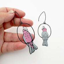 Load image into Gallery viewer, DENZ Galah Earrings Black/Pink/Grey
